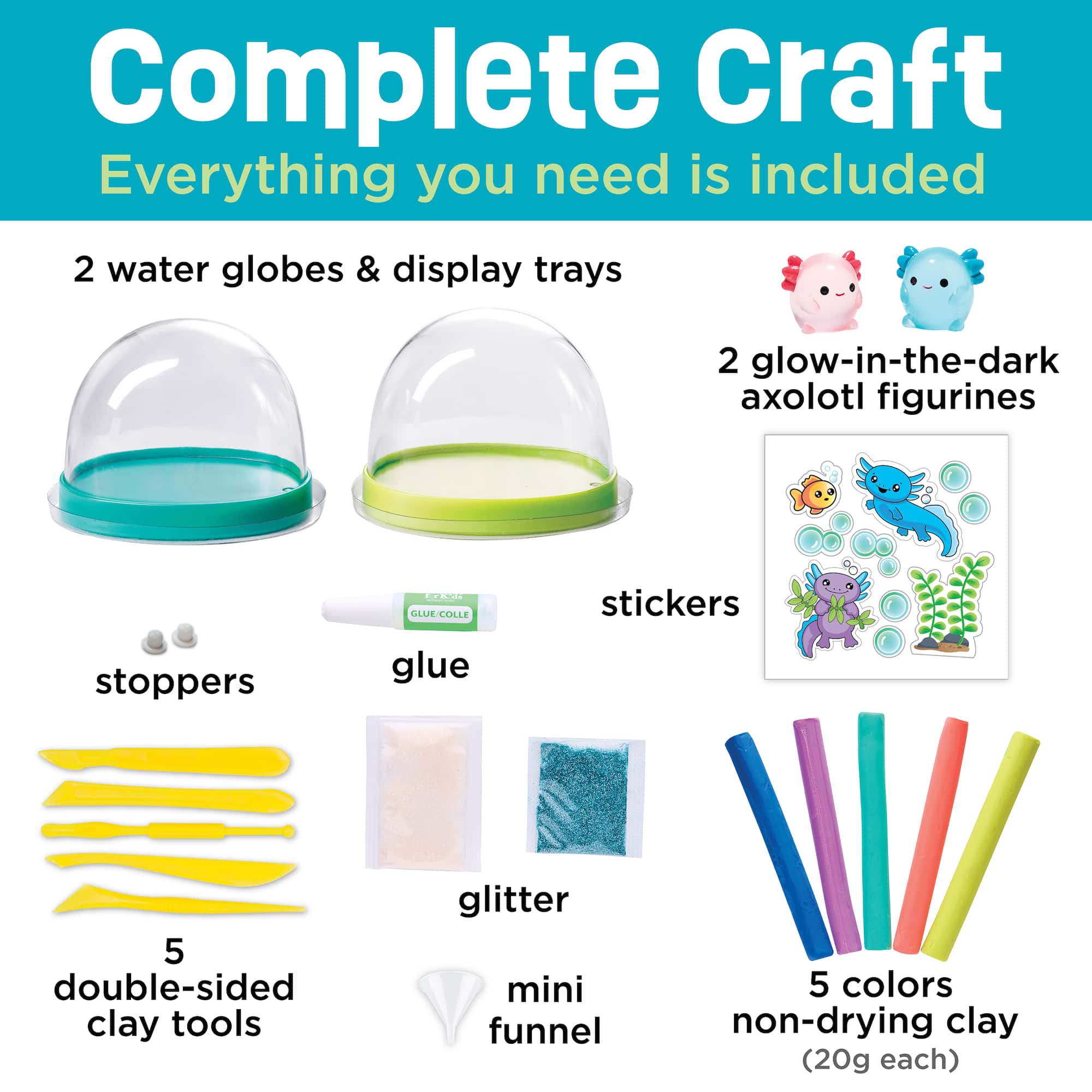 Creativity for Kids MYO Water Globes Axolotl Kit